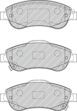 Front Brake Pad Set Fits Honda OE 45022SWWG01 Ferodo FDB4228