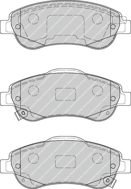 Front Brake Pad Set Fits Honda OE 45022SWWG01 Ferodo FDB4228