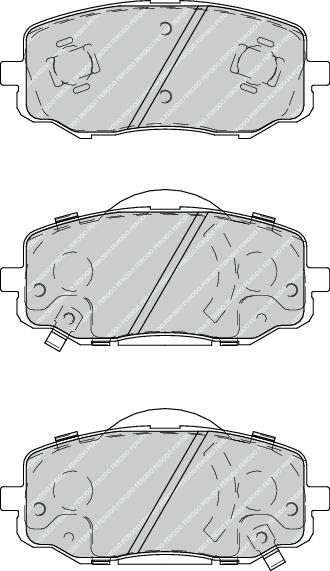 Front Brake Pad Set Fits Hyundai Kia OE 581010XA00 Ferodo FDB4234