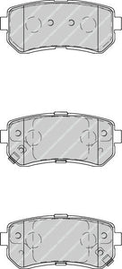 Rear Brake Pad Set Fits Hyundai Kia OE 583020ZA00 Ferodo FDB4235
