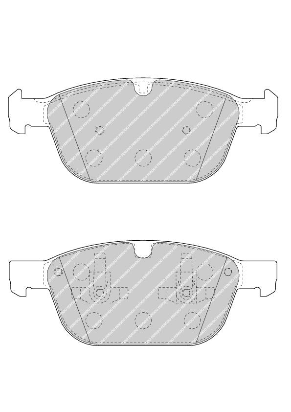 Front Brake Pad Set Fits Volvo OE 30793943 Ferodo FDB4238