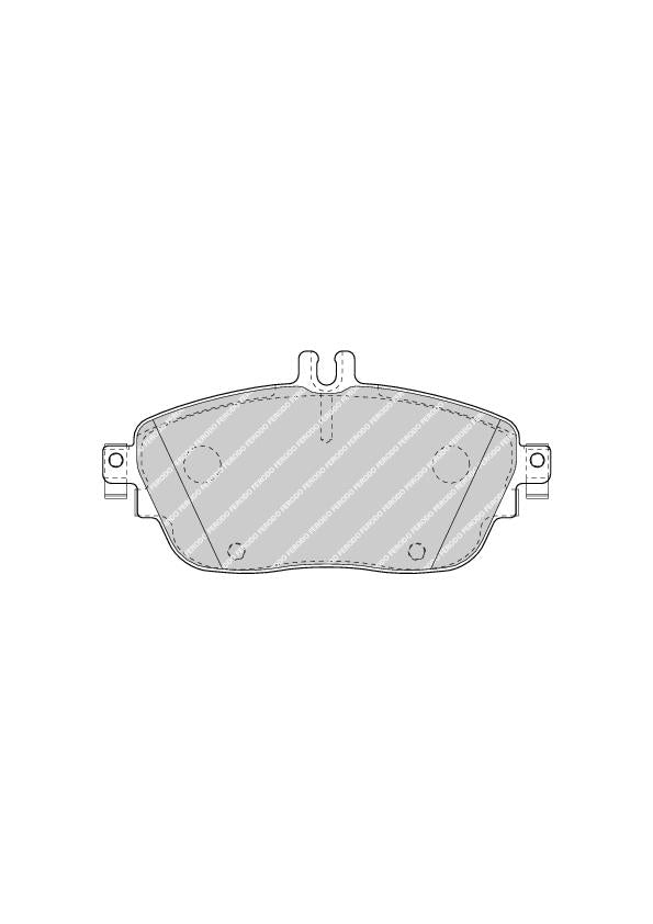 Front Brake Pad Set Fits Mercedes-Benz OE 64204620 Ferodo FDB4245