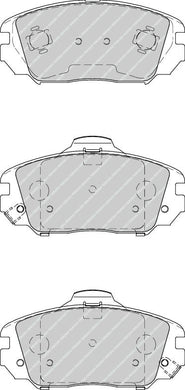 Front Brake Pad Set Fits Honda Hyundai Kia OE 581013FA11 Ferodo FDB4246