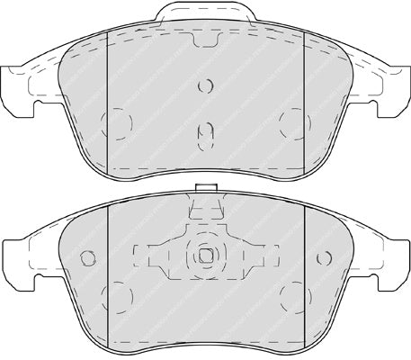 Front Brake Pad Set Fits Renault OE 410600032R Ferodo FDB4249