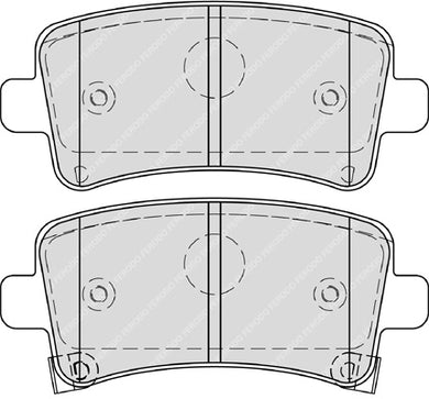 Rear Brake Pad Set Fits Chevrolet Opel Saab Vauxhall OE 542027 Ferodo FDB4252
