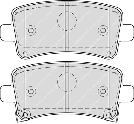 Rear Brake Pad Set Fits Chevrolet Opel Saab Vauxhall OE 542027 Ferodo FDB4252