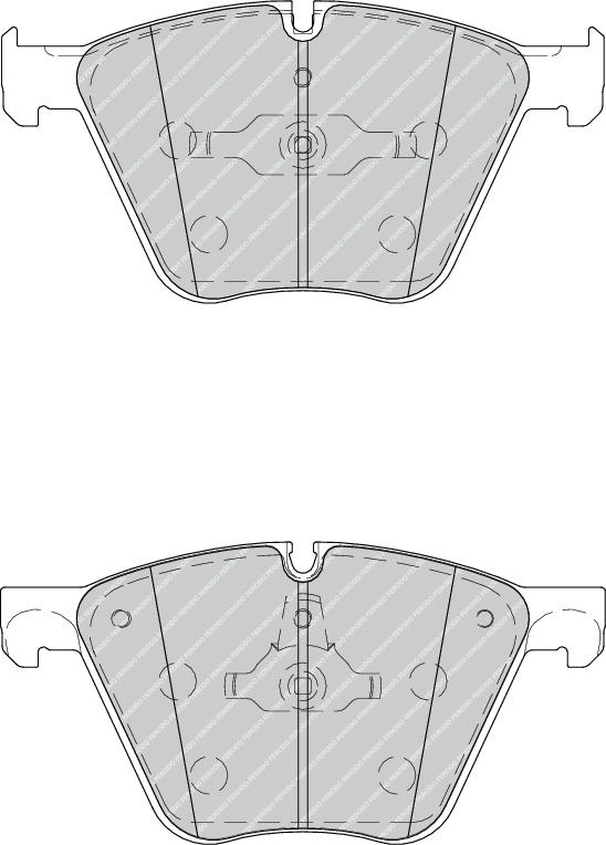 Front Brake Pad Set Fits BMW OE 34116783554 Ferodo FDB4258