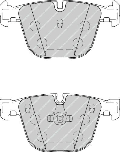 Rear Brake Pad Set Fits BMW OE 34216783555 Ferodo FDB4259