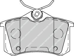 Rear Brake Pad Set Fits Citroen Peugeot OE 425396 Ferodo FDB4260