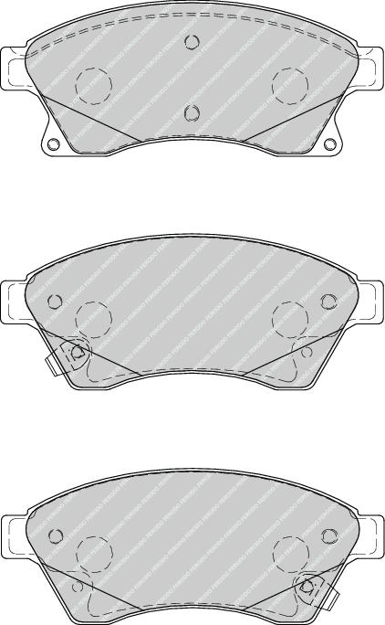 Front Brake Pad Set Fits Chevrolet Opel Vauxhall OE 542120 Ferodo FDB4262