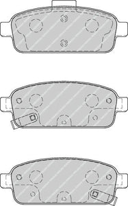 Rear Brake Pad Set Fits Chevrolet Opel Vauxhall OE 542039 Ferodo FDB4265
