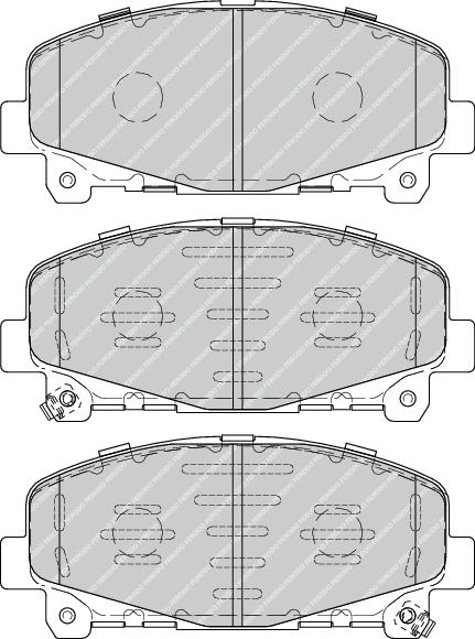 Front Brake Pad Set Fits Honda OE 45022TL0G50 Ferodo FDB4270