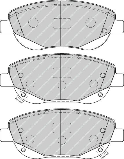 Front Brake Pad Set Fits Toyota OE 446505260 Ferodo FDB4276