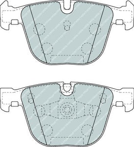 Rear Brake Pad Set Fits Alpina BMW OE 34216775342 Ferodo FDB4286