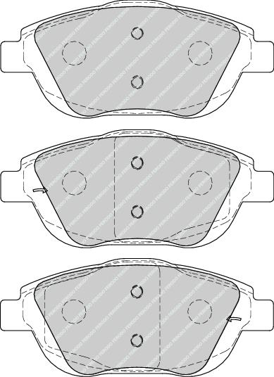 Front Brake Pad Set Fits Citroen Peugeot OE 425431 Ferodo FDB4288
