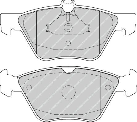 Front Brake Pad Set Fits Mercedes-Benz OE 44200720 Ferodo FDB4289