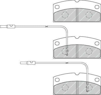 Front Brake Pad Set Fits Aixam Ligier Piaggio OE 790710 Ferodo FDB4290