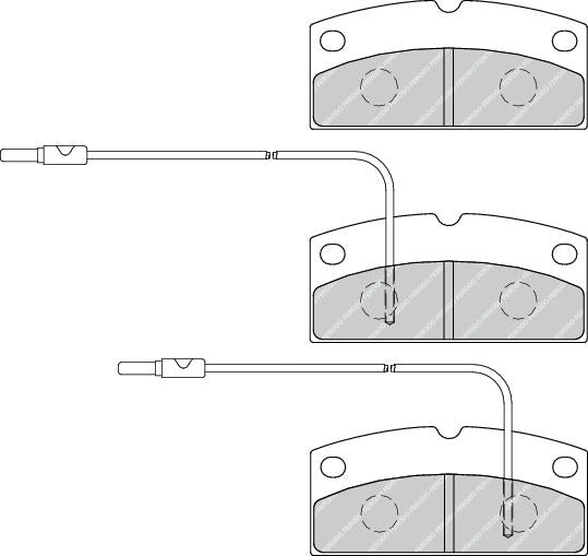 Front Brake Pad Set Fits Aixam Ligier Piaggio OE 790710 Ferodo FDB4290