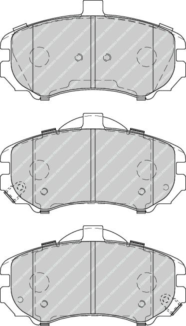 Front Brake Pad Set Fits Hyundai OE 581012DA50 Ferodo FDB4303