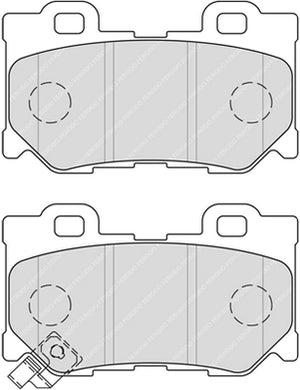 Rear Brake Pad Set Fits Infiniti Nissan OE D40604GH0A Ferodo FDB4312