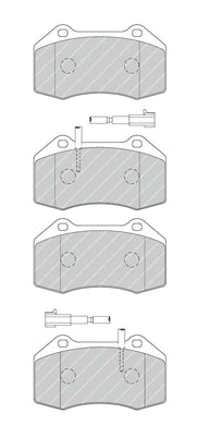 Front Brake Pad Set Fits Alfa Romeo Fiat OE 51934099 Ferodo FDB4320