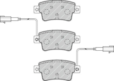 Rear Brake Pad Set Fits Fiat OE 77365464 Ferodo FDB4325