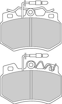 Front Brake Pad Set Fits Citroen Mega OE 95611498 Ferodo FDB434