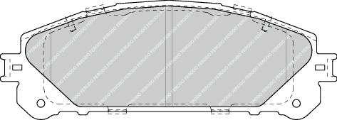 Front Brake Pad Set Fits Lexus Toyota OE 446548150 Ferodo FDB4354