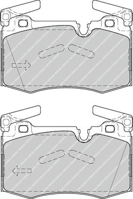 Front Brake Pad Set Fits Mini OE 34116784726 Ferodo FDB4358