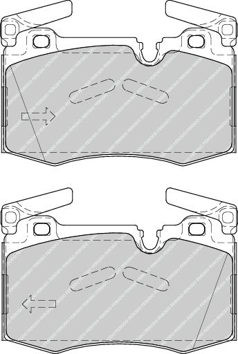 Front Brake Pad Set Fits Mini OE 34116784726 Ferodo FDB4358