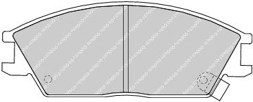 Front Brake Pad Set Fits Honda Hyundai OE 5810132300 Ferodo FDB435