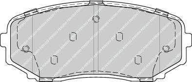 Front Brake Pad Set Fits Mazda OE EHY23328Z Ferodo FDB4365