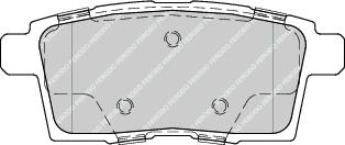 Rear Brake Pad Set Fits Mazda OE EHY42643Z Ferodo FDB4366