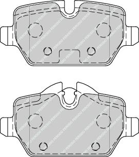 Rear Brake Pad Set Fits Mini OE 34219804739 Ferodo FDB4383