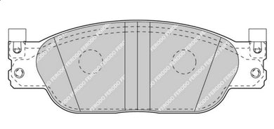 Front Brake Pad Set Fits Jaguar OE XR858178 Ferodo FDB4389