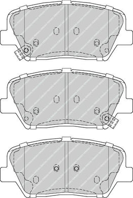 Front Brake Pad Set Fits Hyundai Kia OE 581011UA00 Ferodo FDB4396