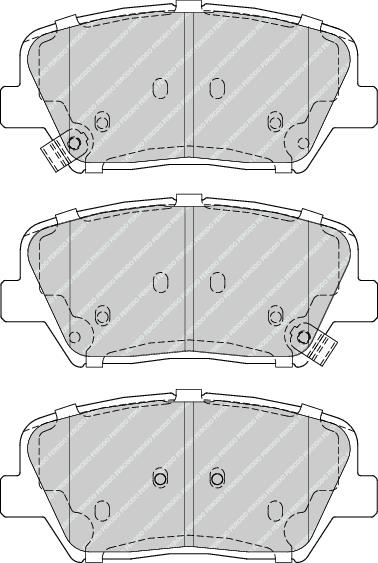 Front Brake Pad Set Fits Hyundai Kia OE 581011UA00 Ferodo FDB4396
