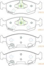 Load image into Gallery viewer, Front Brake Pad Set Fits Chrysler Fiat Lancia OE 77365927 Ferodo FDB4400