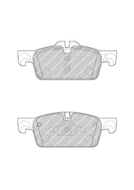 Front Brake Pad Set Fits Peugeot OE 1610100580 Ferodo FDB4405