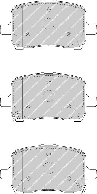 Front Brake Pad Set Fits Chevrolet Opel Pontiac OE 4808814 Ferodo FDB4406
