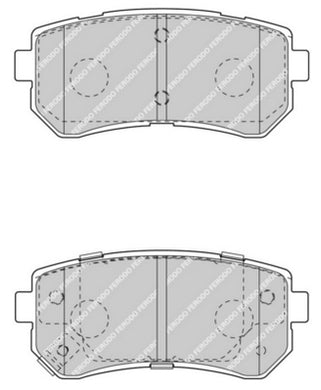 Rear Brake Pad Set Fits Kia OE 583021HA00 Ferodo FDB4408