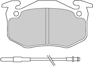 Front Brake Pad Set Fits Renault OE 7701202213 Ferodo FDB440