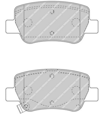 Rear Brake Pad Set Fits Toyota OE 446605040 Ferodo FDB4411