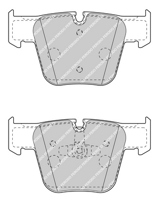 Front Brake Pad Set Fits Mercedes-Benz OE 44207520 Ferodo FDB4412