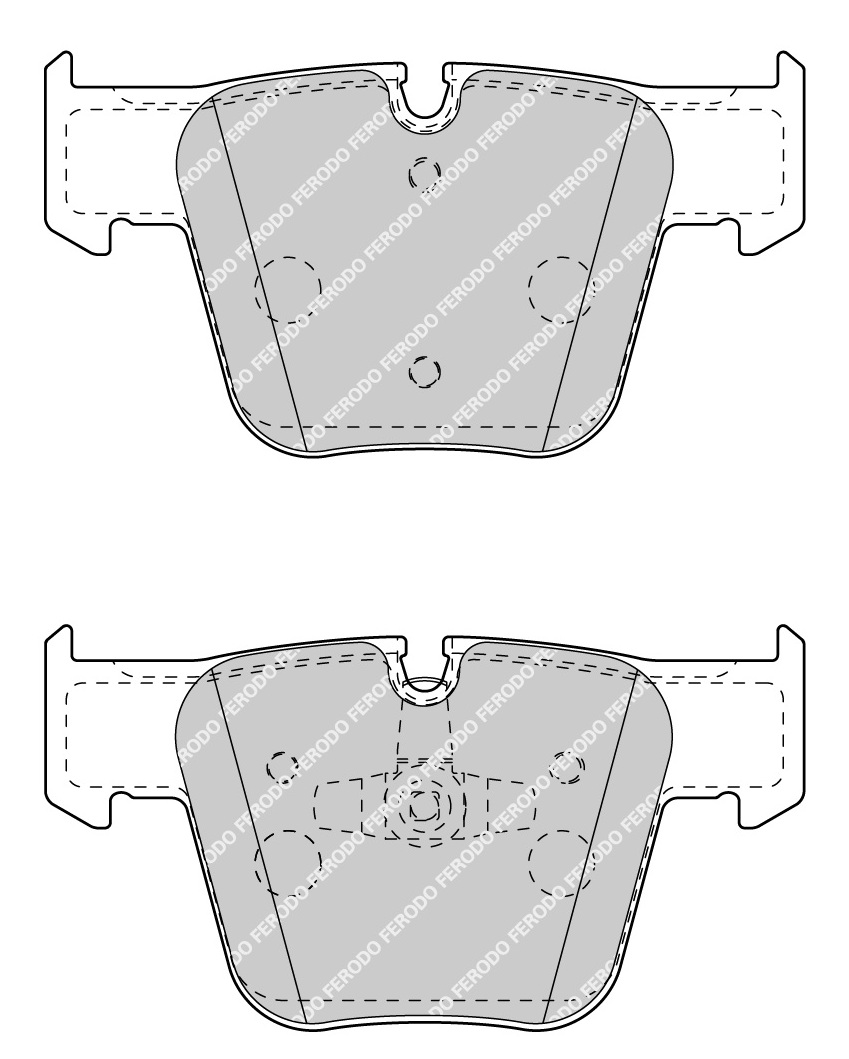 Front Brake Pad Set Fits Mercedes-Benz OE 44207520 Ferodo FDB4412