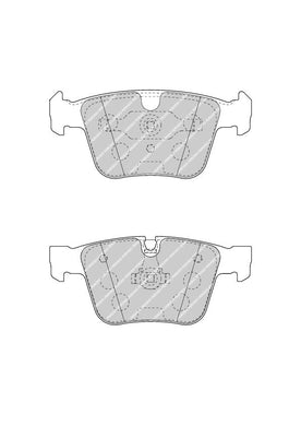 Rear Brake Pad Set Fits Mercedes-Benz OE 1644201020 Ferodo FDB4413