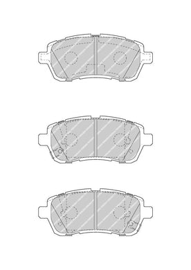 Front Brake Pad Set Fits Daihatsu Subaru Suzuki OE 5581068L00 Ferodo FDB4426