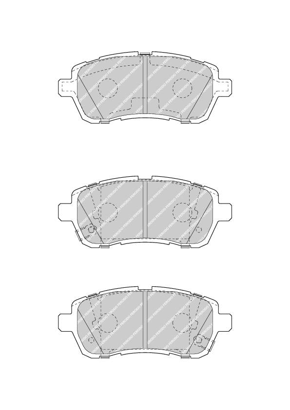 Front Brake Pad Set Fits Daihatsu Subaru Suzuki OE 5581068L00 Ferodo FDB4426