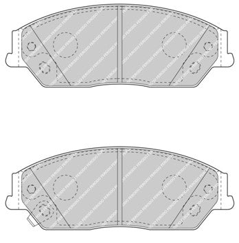 Front Brake Pad Set Fits Toyota OE 446506090 Ferodo FDB4443