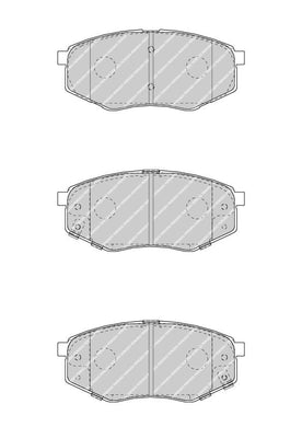 Front Brake Pad Set Fits Hyundai OE 581011KA00 Ferodo FDB4447